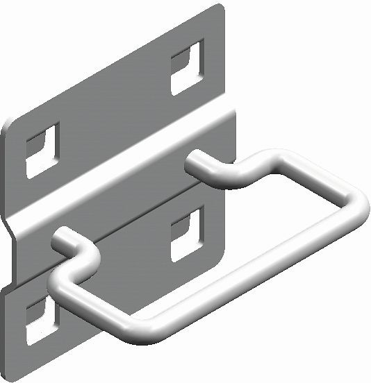 Crochet en U Kunzer , fermé pour perforation de la paroi arrière 10x10 mm, WES1702.1