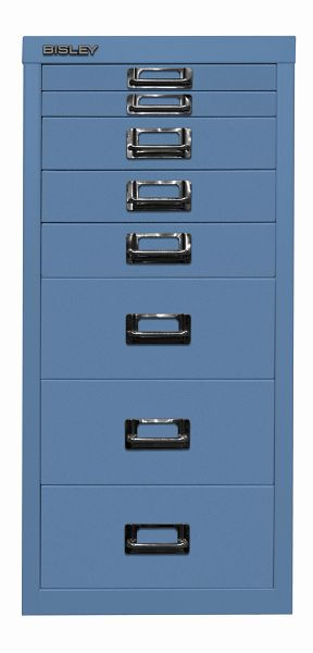 Bisley MultiDrawer ™, série 29, A4, 8 tiroirs, bleu, L298605