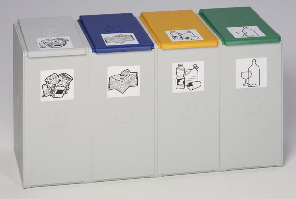 Bidon plastique VAR 40 L, 4 voies, sans couvercle, 3803