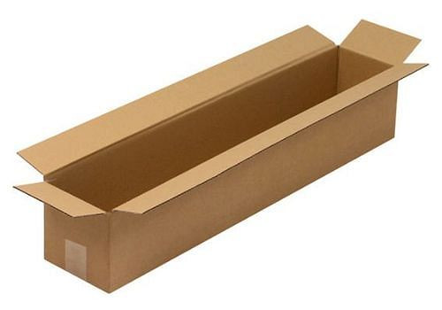 Boîte pliante en carton ondulé TransPak 1 paroi, dimensions intérieures 800 x 150 x 150 mm, format B1, qualité 1.30B, lot de 20, 299320