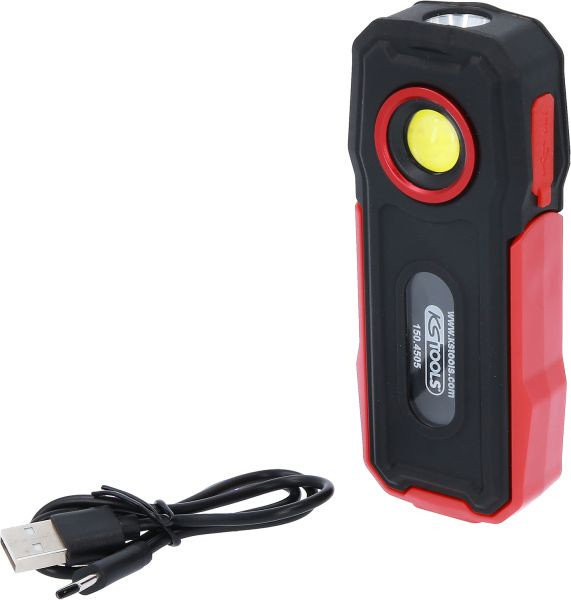 KS Tools Lampe portative d'atelier mobile, pliable, 300 lumens, 150.4505