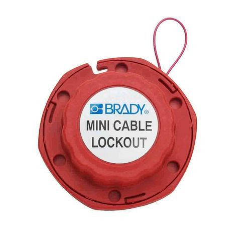 Système de verrouillage par câble DENIOS avec câble en acier, longueur de câble 2,44 m, 311849