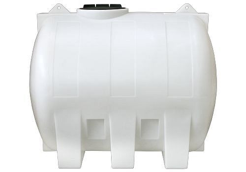 Réservoir horizontal DENIOS en polyéthylène (PE), volume de 3000 litres, naturellement transparent, 256-983