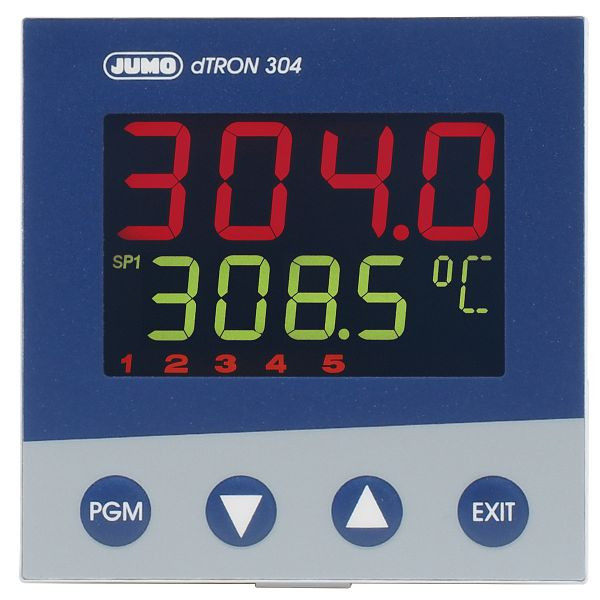 Régulateur compact JUMO pour installation sur panneau de commande, (96x96 mm), AC 110 à 240 V, conception du raccordement électrique : raccordement à vis, 00442007