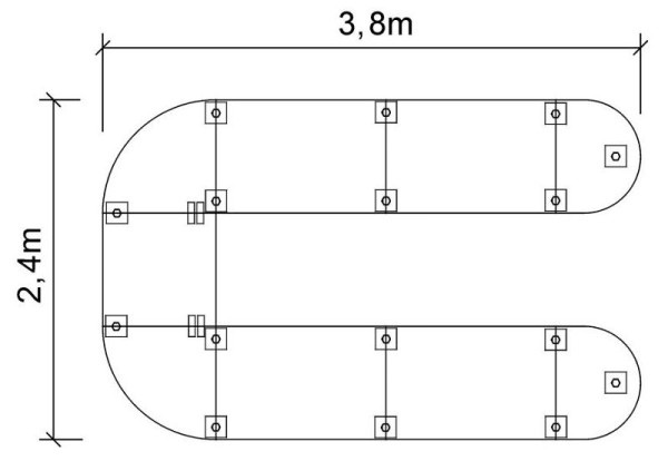 Hammerbacher Système de table de réunion K-Series Set K6, 380 x 240 cm, 2x VKA60, 2x VKP91, 1x VKP08, 4x VKP12, 16x VSTFK, blanc, VSETK6/W/C