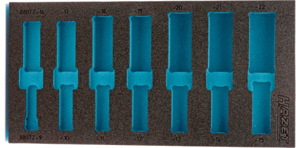 Insert en mousse souple Hazet à 2 composants, pour 163-259/14, dimensions / longueur : 342 mm x 172 mm, 163-259L