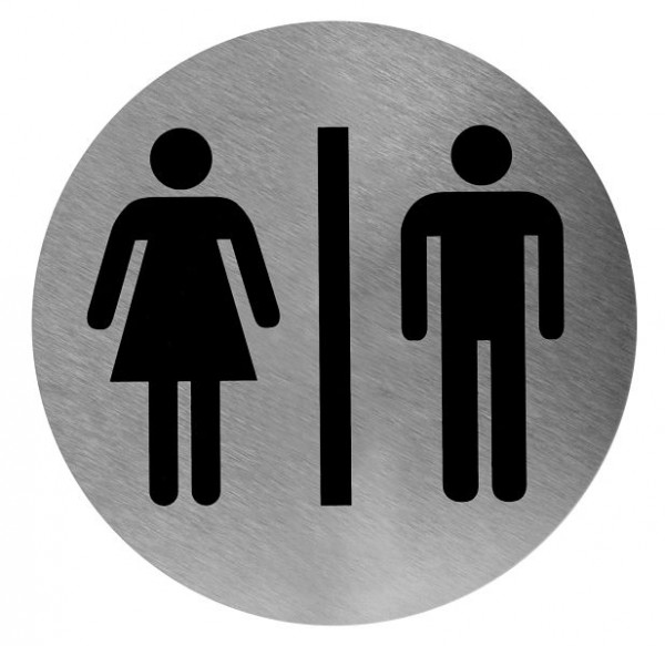 Pictogramme All Care Mediclinics homme/femme inox, 14282