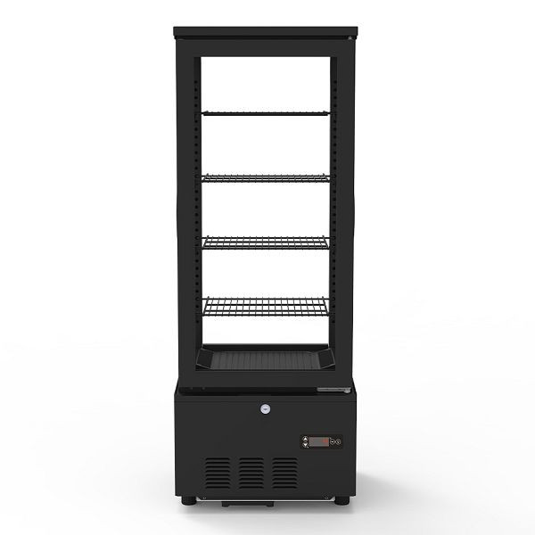 Vitrine réfrigérée Vaiotec TOPLINE 4 compartiments / 92 litres "noir", 43,4x39,8x115,4 cm, 10586