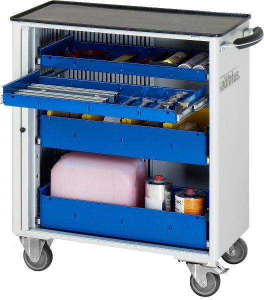 Chariot à outils RAU série Adlatus modèle 7250, L725 x P400 x H860 mm, avec support métallique, 02-7250.11
