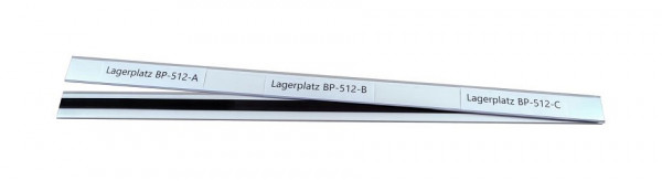 Porte-étiquette magnétique Eichner, dimensions : 54 x 1000 mm, UE : 10 pièces, 9218-03043