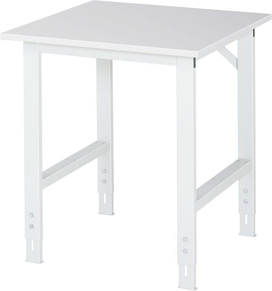 Table de travail série RAU Tom (6030) - réglable en hauteur, plateau en mélamine, 750x760-1080x800 mm, 06-625M80-07.12