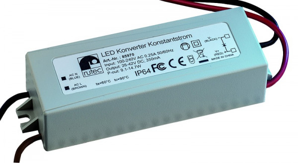 rutec Projekt LED convertisseur 350mA 9.1W - 14.7W convertisseur de courant constant, PHE970