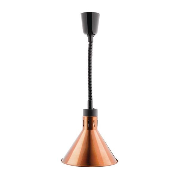 Lampe chauffante conique extensible Buffalo avec finition cuivre, DY463