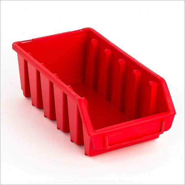 Boîte de rangement ouverte ADB taille 2L, dimensions LxlxH : 212x116x75 mm, couleur : rouge, 23394