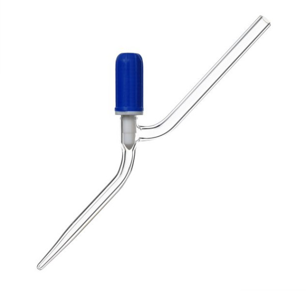 Valve de burette Rettberg, droite, avec tige PTFE, passage 0 - 3 mm, 134515021