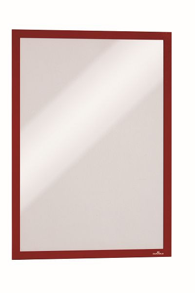 DURABLE DURAFRAME A3 grand emballage, cadre d'information, rouge, paquet de 6, 488303