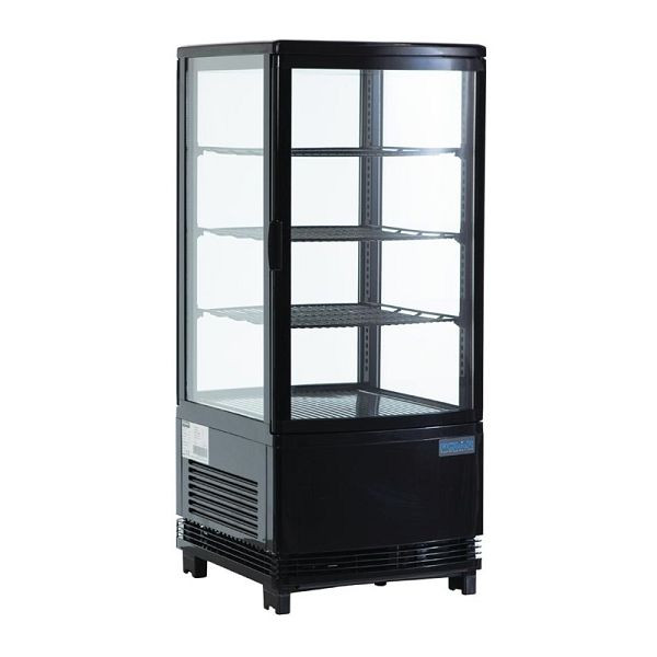 Vitrine réfrigérée Polar noir 68 litres, G211