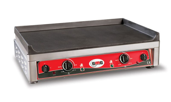 Plaque de grill GMG, électrique, lisse, 2 zones de chauffe, GP7050G