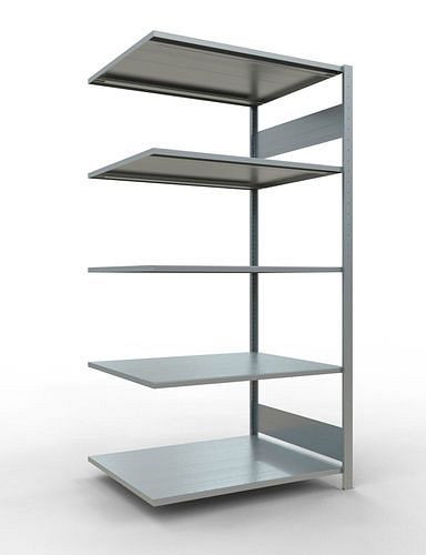 Rayonnage Schulte, panneau supplémentaire, 5 niveaux de rangement, charge du compartiment 150 kg, 1006 x 836 x 2000 mm, 278804