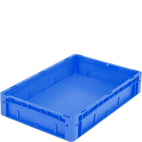BITO Euro bac gerbable XL avec double fond /XL 64121D 600x400x120 bleu, double fond, C0293-0002
