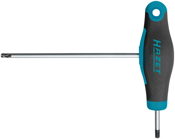 Tournevis Hazet, avec poignée en T, profil TORX®, T15, lame hexagonale, avec pointe sphérique, 829KKT-T15