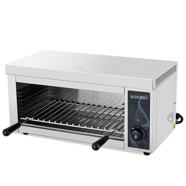 Salamandre Vaiotec EASYLINE avec 4 hauteurs d'insertion, 2 kW, acier inoxydable, 61x34x28 cm, 10597