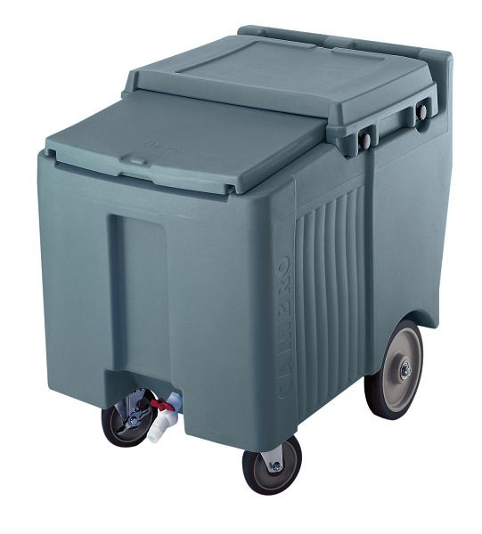 Camion à glaçons Cambro d'une capacité de 57 kg, gris granit