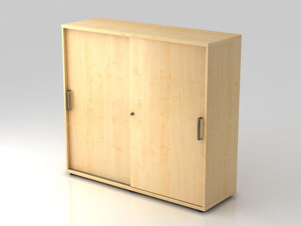 Armoire à portes coulissantes Hammerbacher 3OH 120cm poignée rayée érable/érable, 120x40x110 cm (LxPxH), V1753S/3/3/SG