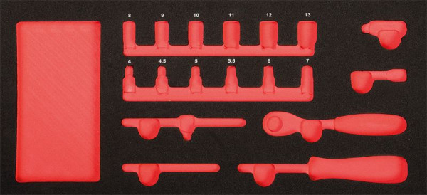 Insert Projahn ProForm vide pour douilles 1/4" Xi-on, 5999-51E