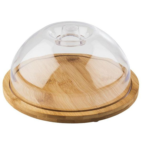 Plateau APS avec hotte, Ø 20,5 cm, hauteur : 10 cm, polystyrène, bois, 00822