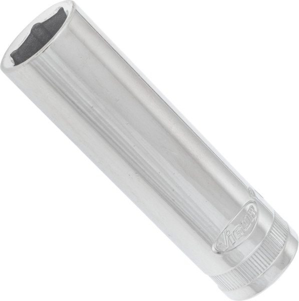 Insert de clé à douille VIGOR, long, carré creux 12,5 mm (1/2 pouce), profil à six pans extérieurs, 15 mm, V2586N