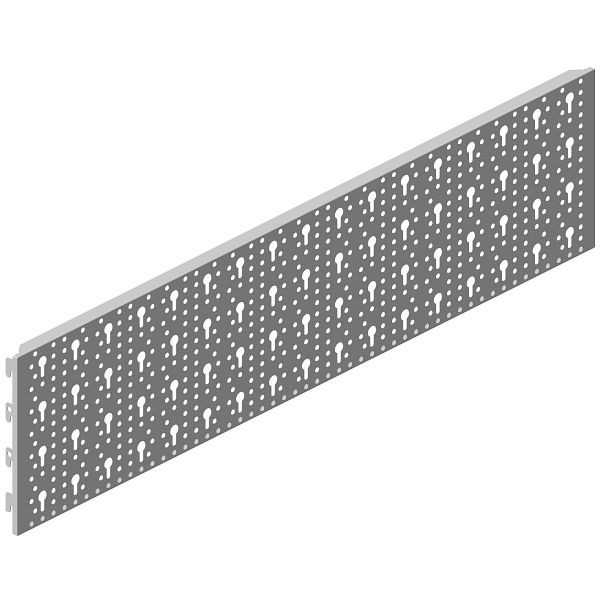 Système d'éléments PLAQUE À TROU EN ACIER, 1 PAIRE, 800X200 mm, BLANC, 11400-00004