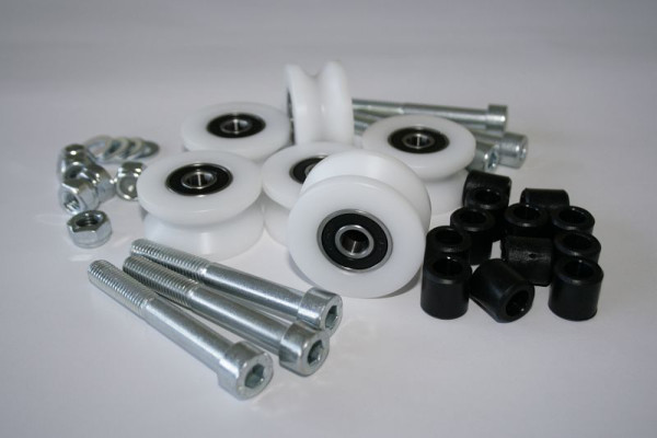 Jeu de rouleaux ELMAG (6 pièces) complet pour machine à tailler la pierre ELITE 80S, 9601268