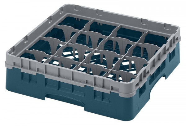 Cambro 16 Compartiments Camrack® Sink Rack 3.75" Maximum Height, Couleur : Turquoise, 16S318414
