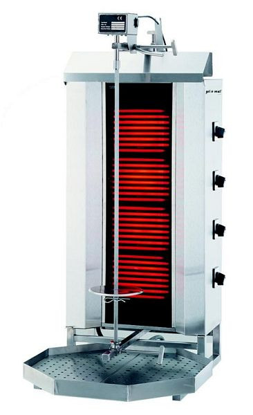 Gel-o-mat Gril électrique Gyros/Kebab, modèle GLG231, capacité 60 kg, GLG231