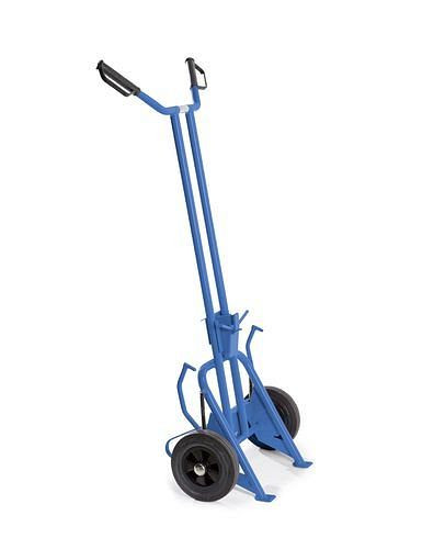 Cric de transport de fûts DENIOS FTH 1 en acier, peint, pour fûts en acier de 50 à 200 l, 128-406