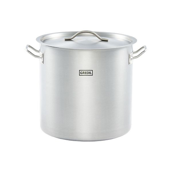 Marmite Gredil forme haute série ECO Ø 320 mm (hauteur 320 mm), couvercle inclus, KG0821320
