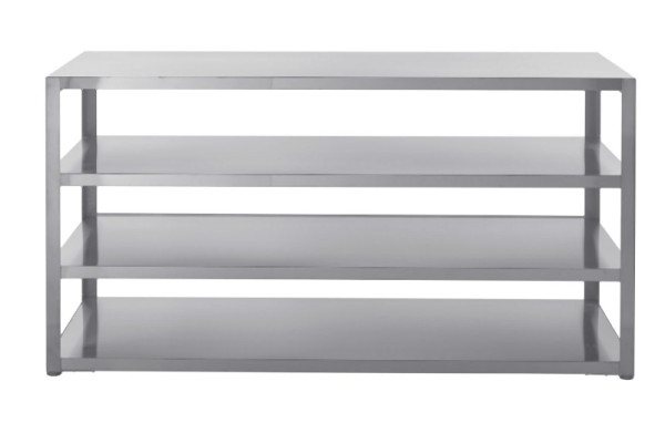 Table de travail Myoutdoorkitchen avec étagère 180 cm, acier inoxydable, Nordic Line, 7967