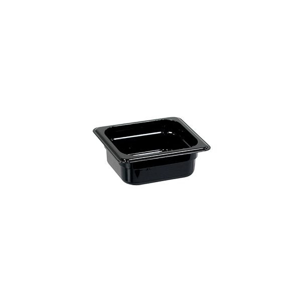 Bac Stalgast Gastronorm, polycarbonate, noir, GN 1/6 (65 mm), GN1216065