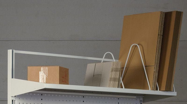 Etagère en tôle d'acier KLW pour cartons 750 x 400 mm L x P, ABC-AGSV-0750-400