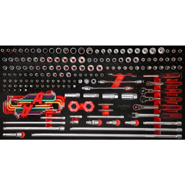 KS Tools PERFORMANCEplus jeu d'outils 183 pièces clé à douille 1/4'+3/8', 813.0183