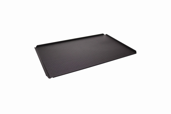 Plaque à pâtisserie Schneider "TYNECK" 1/1 GN 325x530 mm, bord 45° avec coins ouverts, avec perforation 3mm, 382010