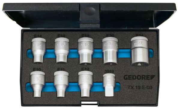 Jeu de clés à douilles GEDORE 1/2", 9 pièces, 6265970