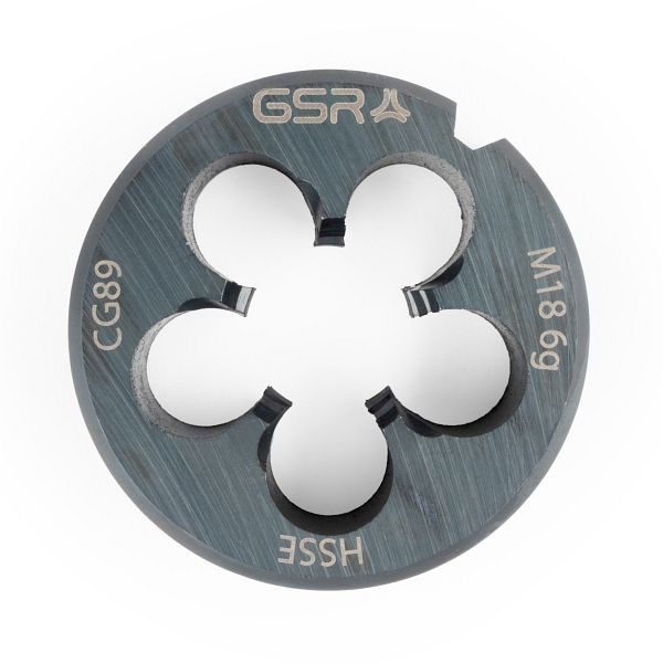 Filière GSR DIN EN 22568 (DIN 223) filetage métrique à droite HSSE-VAP M 18, 00409280