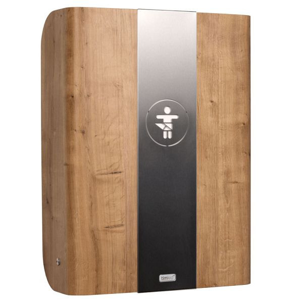 KEMMLIT table à langer Pamplona - chêne acier inoxydable, 205.856