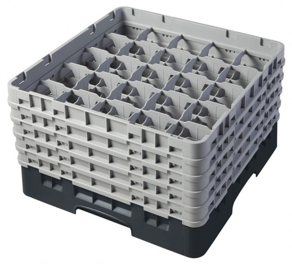 Panier de lavage Cambro 25 compartiments Camrack® 25,7 cm noir, lot de 2, 25S958110