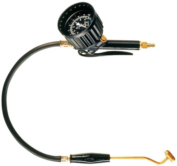 Gonfleur de pneus ELMAG PROFI avec double bouchon, modèle 80-EWO 'calibré', 0-12 bar, 42072
