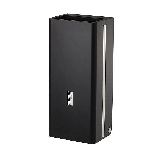 Poubelle Air Wolf d'un volume de 30 litres, série Lobo II, H x L x P : 600 x 265 x 204 mm, acier inoxydable noir mat, 40-720