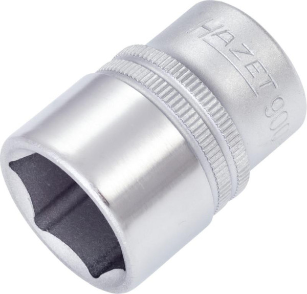 Douille Hazet, hexagonale, carré creux 12,5 mm (1/2"), 22 mm, moleté, 900-22