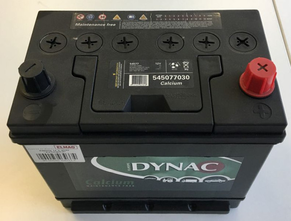 Batterie ELMAG 12 V-45 Ah 'sans entretien' pour groupes électrogènes, 9503033